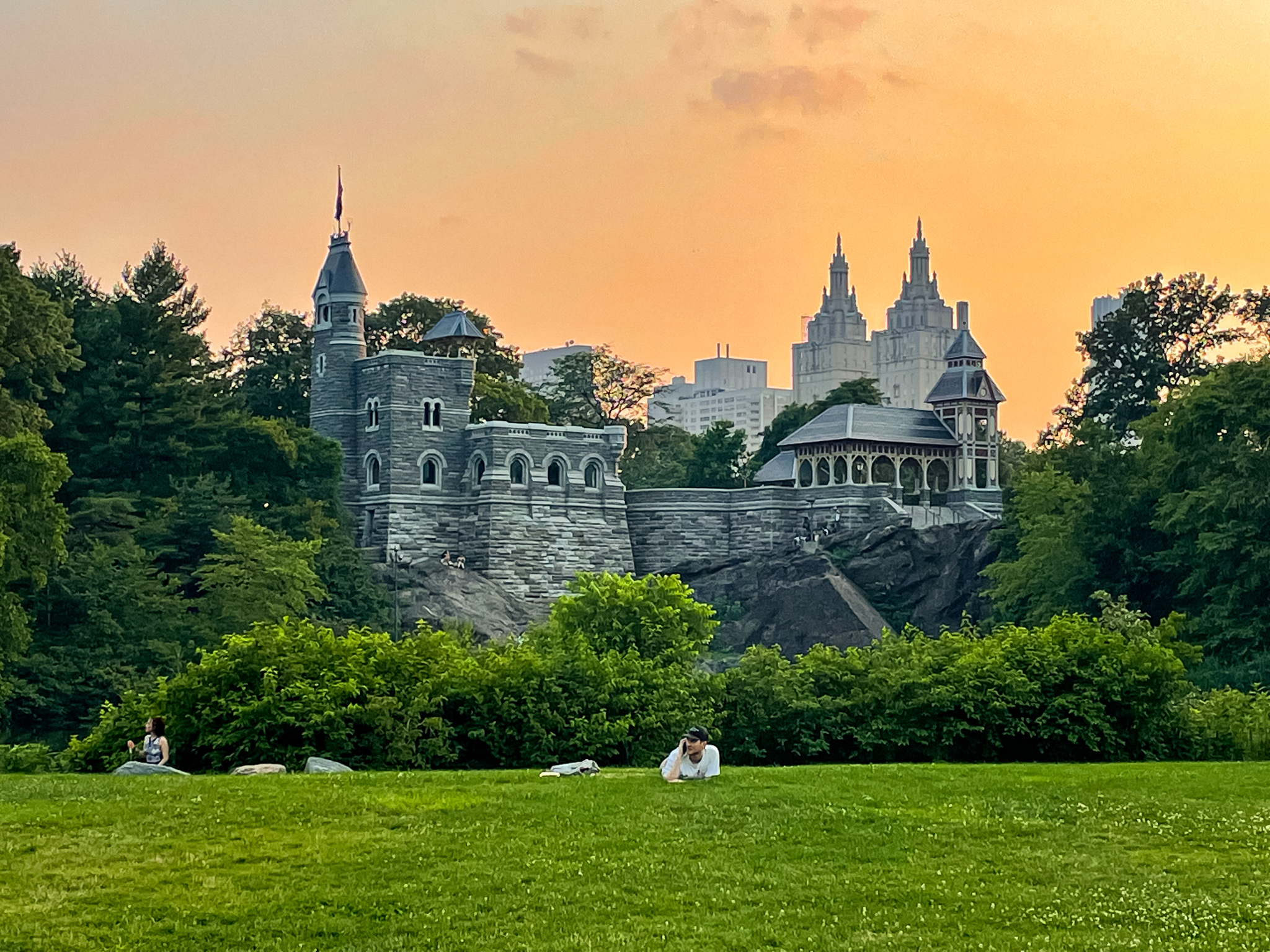 Orange Glow at Belvedere Castle