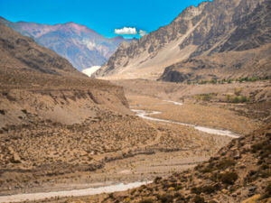Driving Through the Monte Desert to Aconcagua