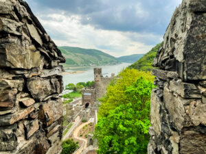 Burg Reichenstein - View of the Rhine Through Turret Crenel