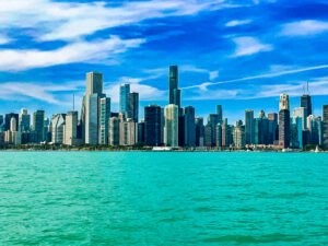 Chicago Skyline - View from Lake Michigan