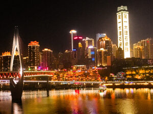 Chongqing City Lights at Night