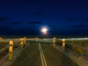 Harvest Moon Rising Over Ortley Beach, NJ