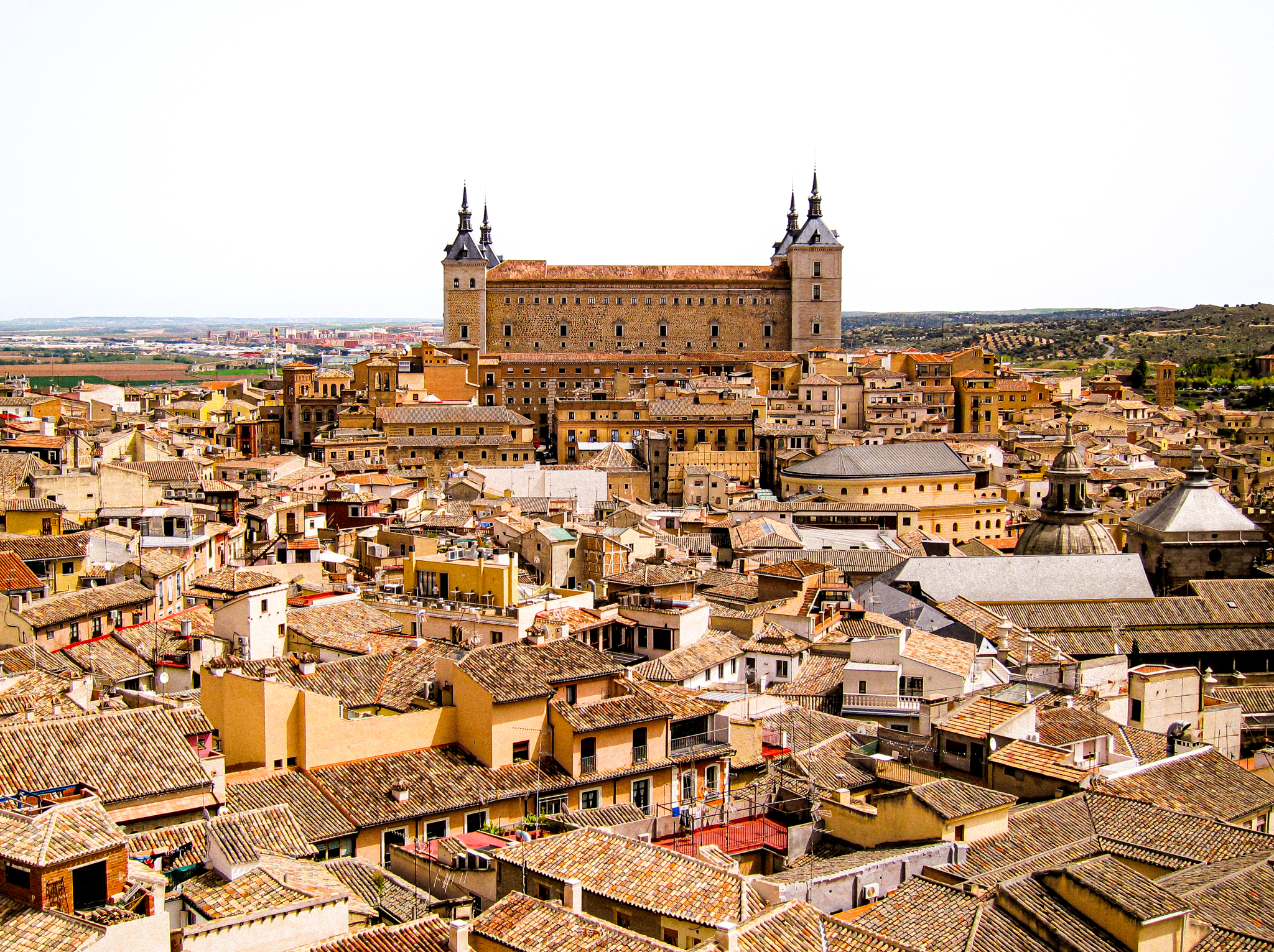 Panorama of Toledo Showcasing the Sublime Alcazar