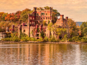 Bannerman Castle Amid Autumn's Blush