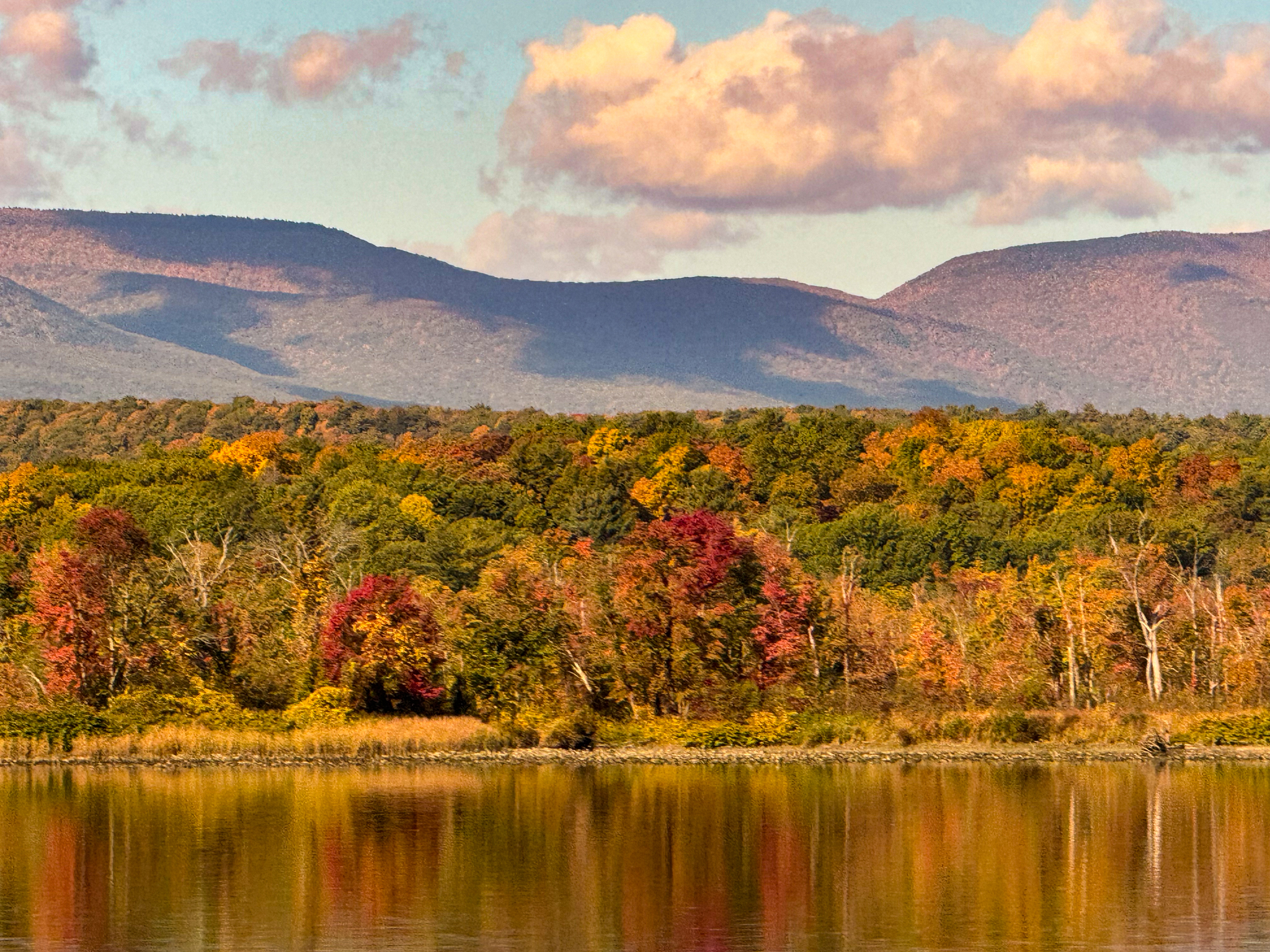 Autumn Ridges Rising Beyond the Hudson